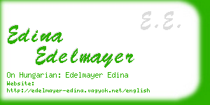 edina edelmayer business card